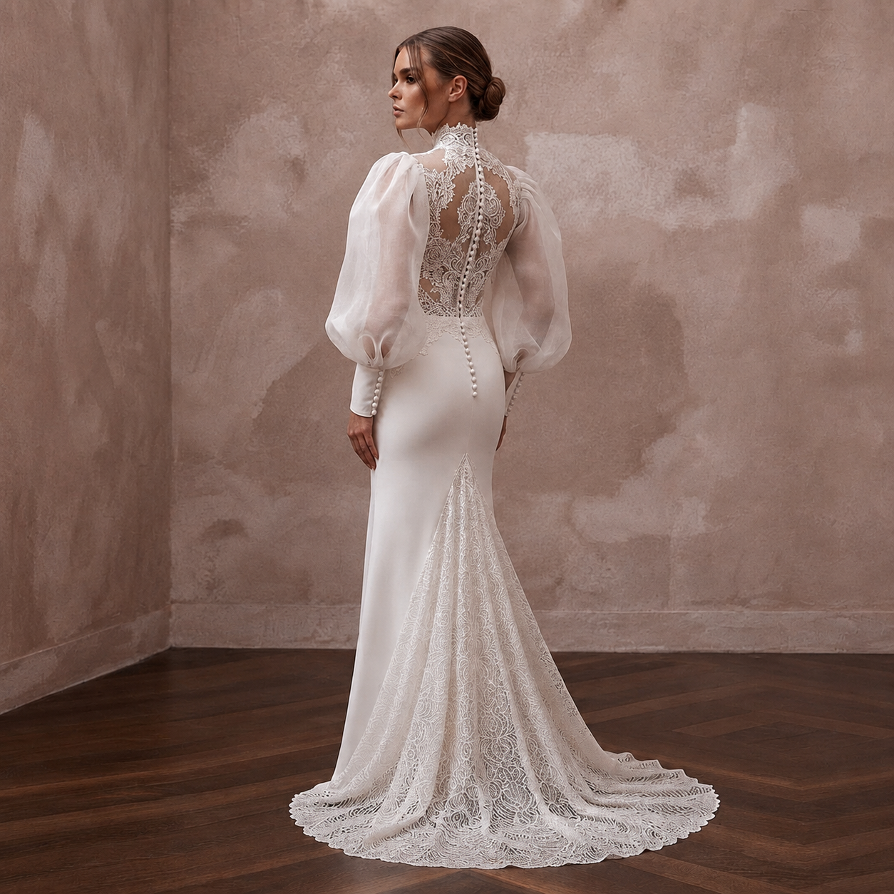 Bishop Sleeve Wedding Dresses with Vintage Elegance Secondary image