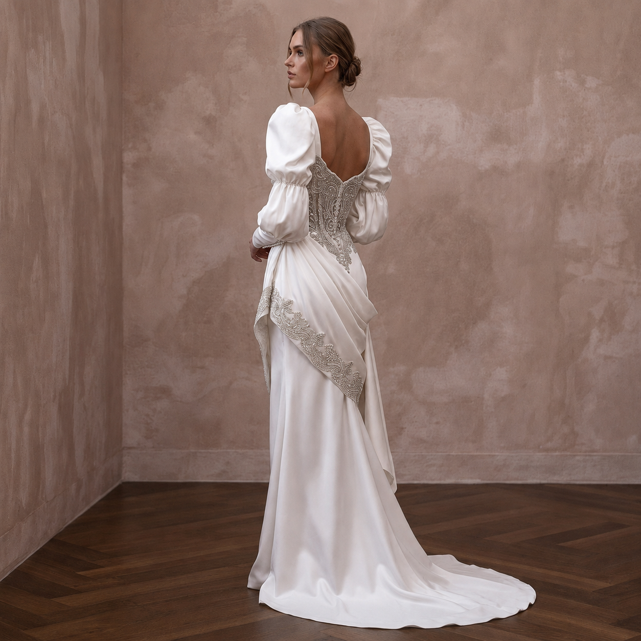 Bishop Sleeve Wedding Dresses with Vintage Elegance Secondary image