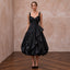 Black Taffeta Voluminous Bubble Skirt Cocktail Dress - Apparel & Accessories > Clothing > Wedding & Bridal Party Dresses > Wedding Dresses - Mignonette Bridal