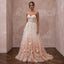 Blush Ombre Tulle Strapless A - Line Gown for Whimsical Outdoor Ceremony - Apparel & Accessories > Clothing > Wedding & Bridal Party Dresses > Wedding Dresses - Mignonette Bridal