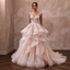 Blush Pink Wedding Dresses with Soft Romantic Layers