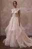 Blush Wedding Dresses with Romantic Organza Layers