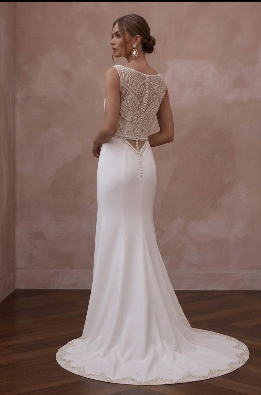 Boat Neck Wedding Dresses with Sophisticated Style