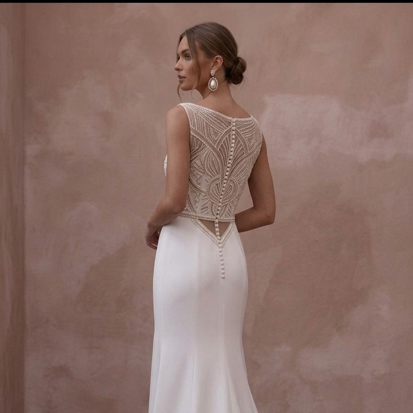 Boat Neck Wedding Dresses with Sophisticated Style