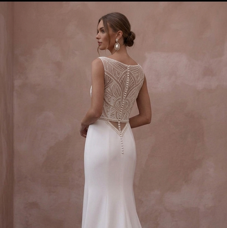 Boat Neck Wedding Dresses with Sophisticated Style