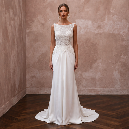 Boat Neck Wedding Dresses with Timeless Sophistication