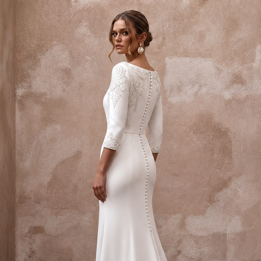 Boat Neck Wedding Dresses with Timeless Sophistication