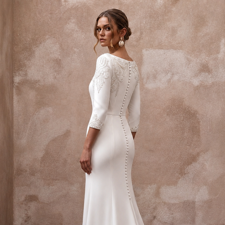 Boat Neck Wedding Dresses with Timeless Sophistication