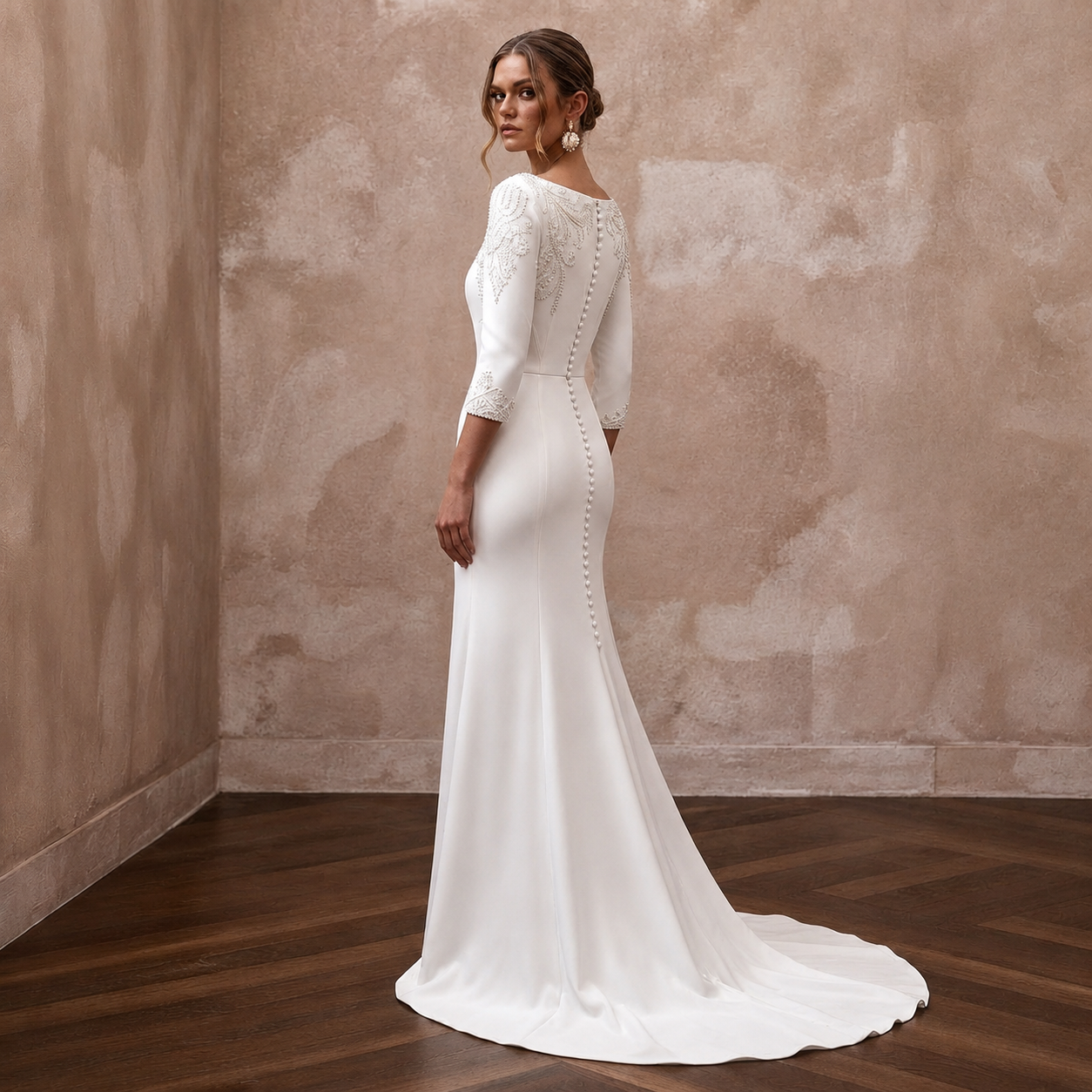 Boat Neck Wedding Dresses with Timeless Sophistication Secondary image