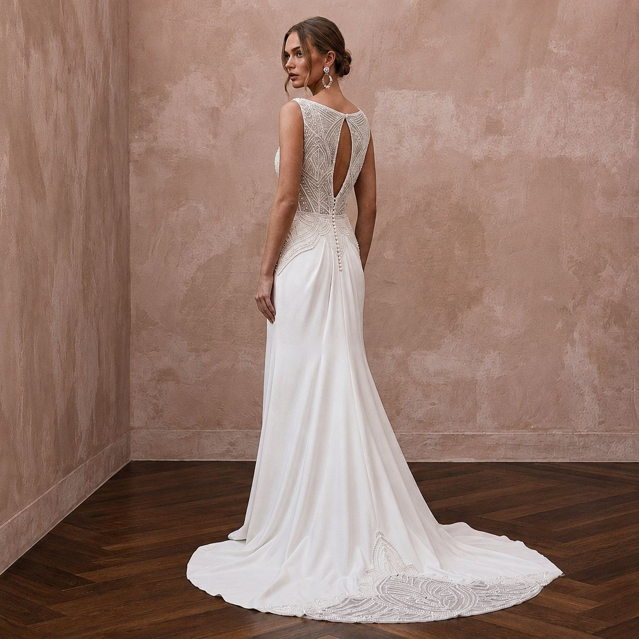 Boat Neck Wedding Dresses with Timeless Sophistication Secondary image