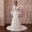 Bohemian Chiffon Wedding Gown for a Spring Elopement