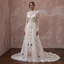 Bohemian Rustic Bridal Gown with Long Sleeves for a Woodland Ceremony