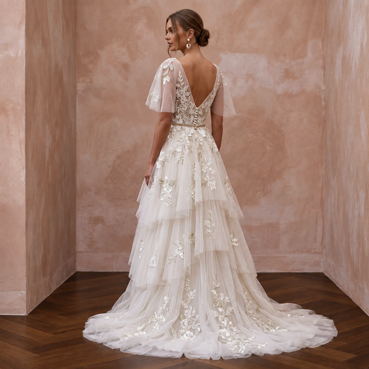 Boho Tulle Wedding Gown for a Woodland Ceremony Secondary image