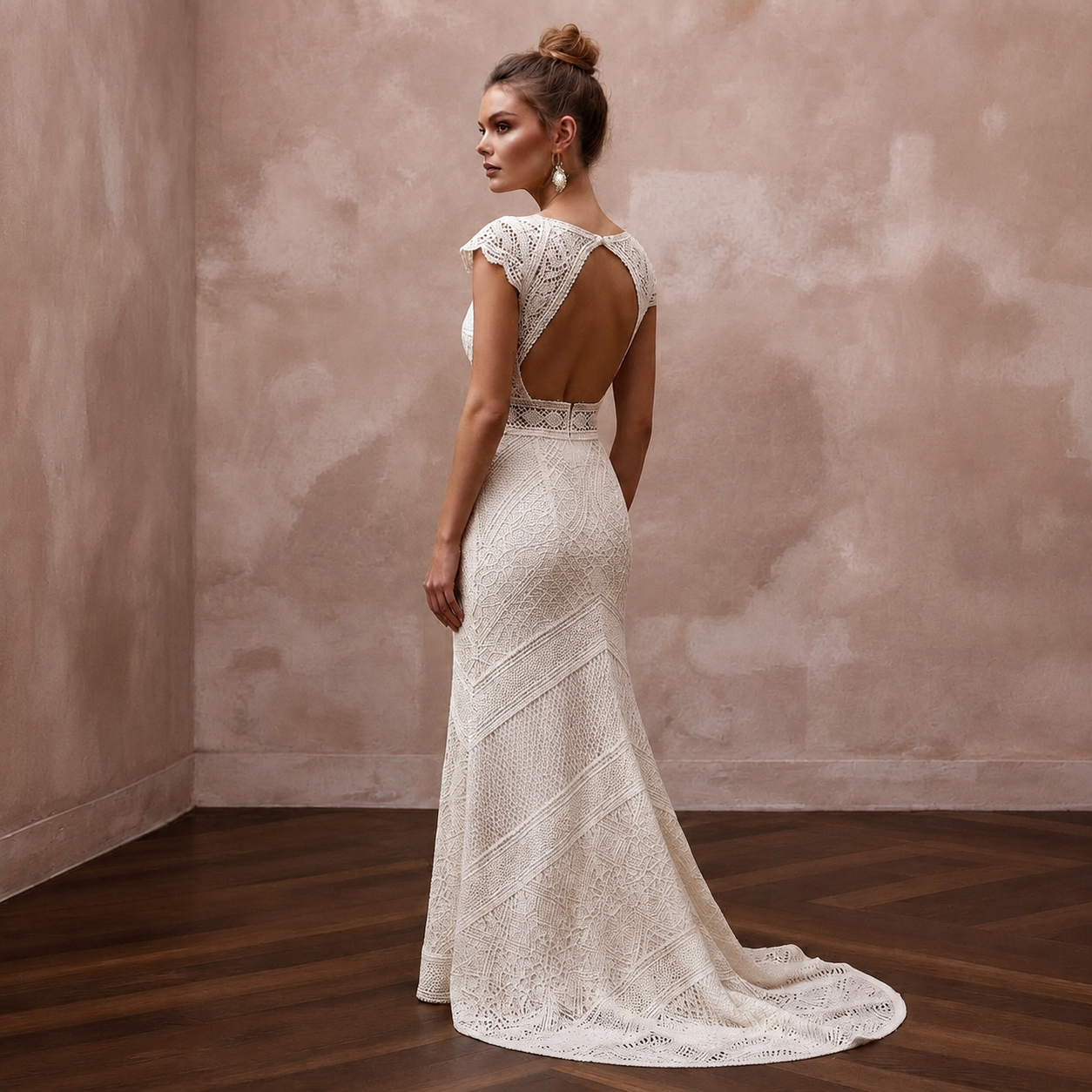 Boho Wedding Dresses with Crochet Lace Details Secondary image