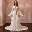 Boho Wedding Dress with Bell Sleeves for a Mountain Ceremony