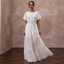 Breezy White Cotton Gauze Beach Dress for Rehearsal Dinner