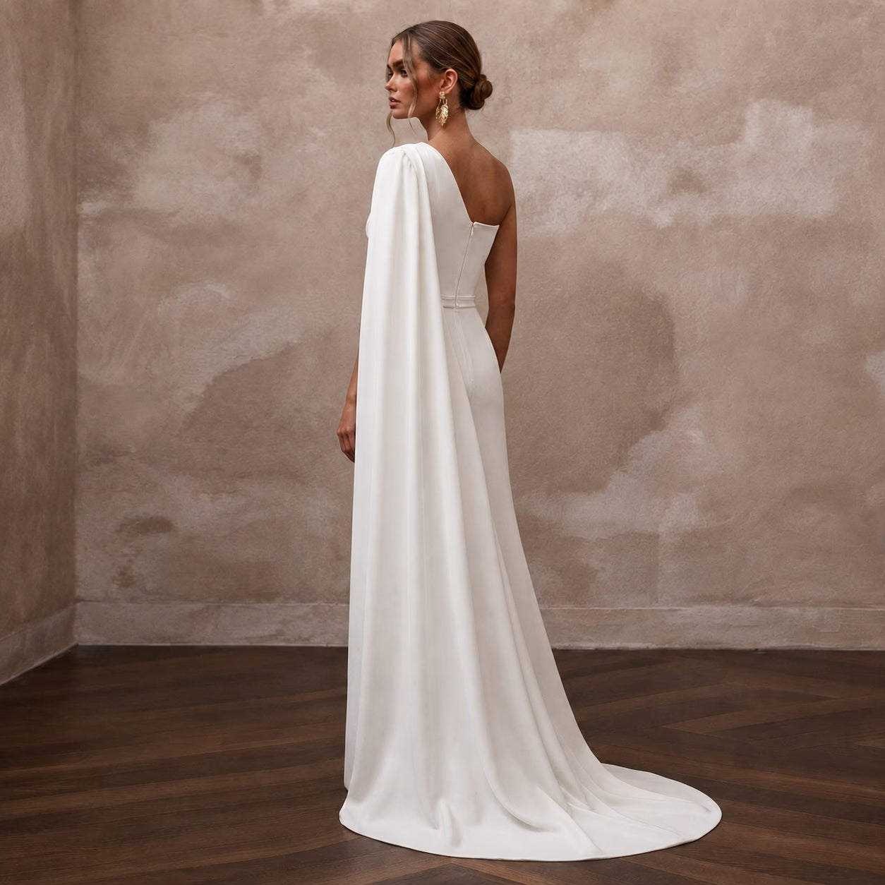 Bridal Jumpsuits with Elegant Silk Crepe Tailoring - Apparel & Accessories > Clothing > Wedding & Bridal Party Dresses > Wedding Dresses - Mignonette Bridal