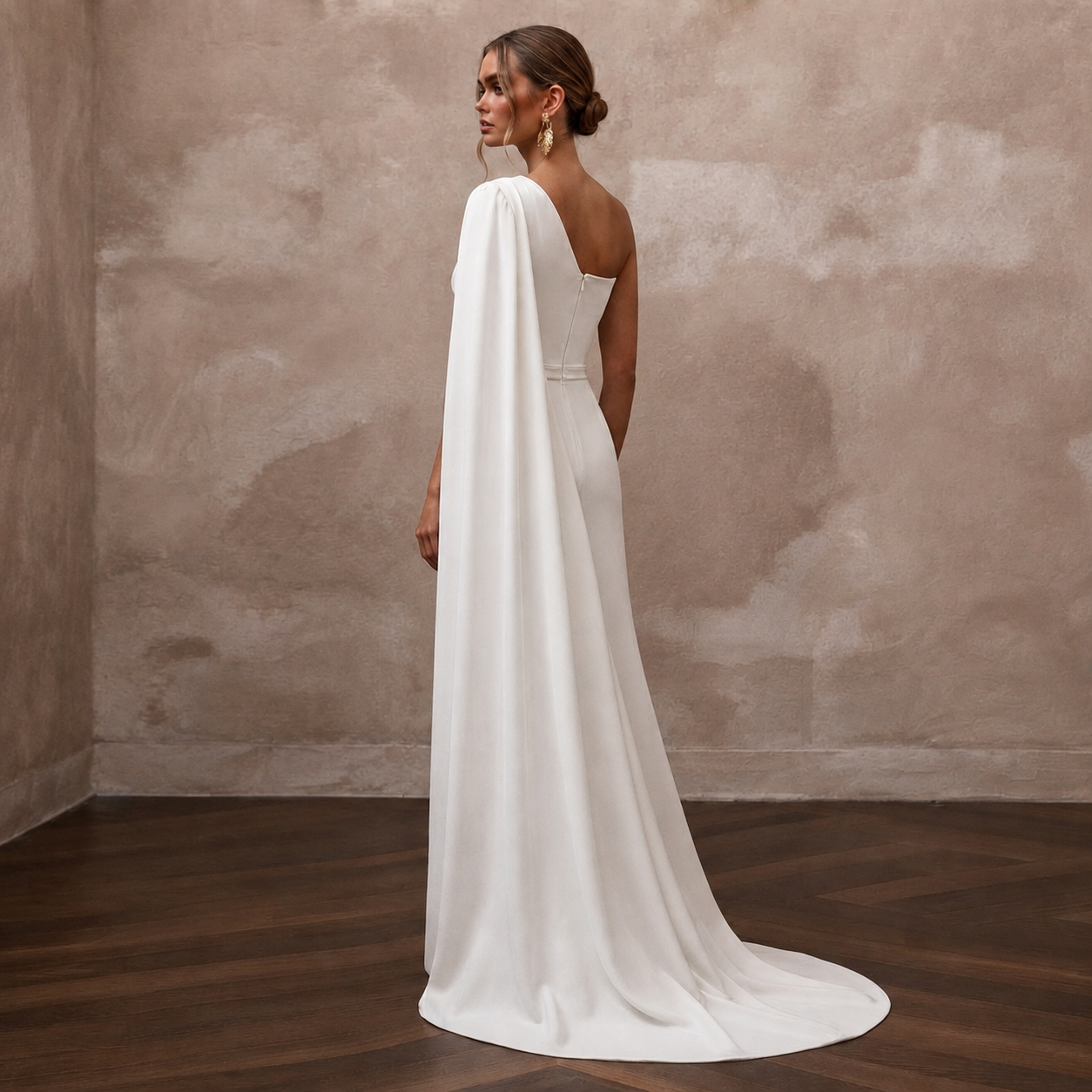 Bridal Jumpsuits with Elegant Silk Crepe Tailoring Secondary image