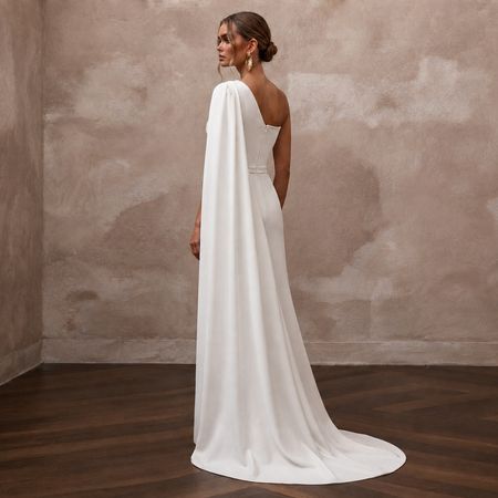 Bridal Jumpsuits with Elegant Silk Crepe Tailoring