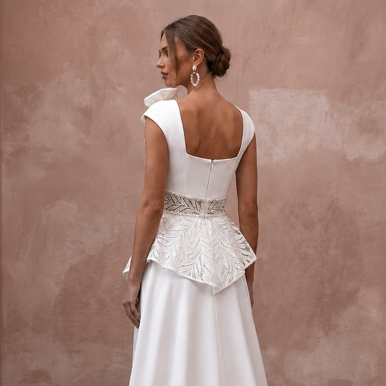 Bridal Jumpsuits with Modern Crepe Tailoring
