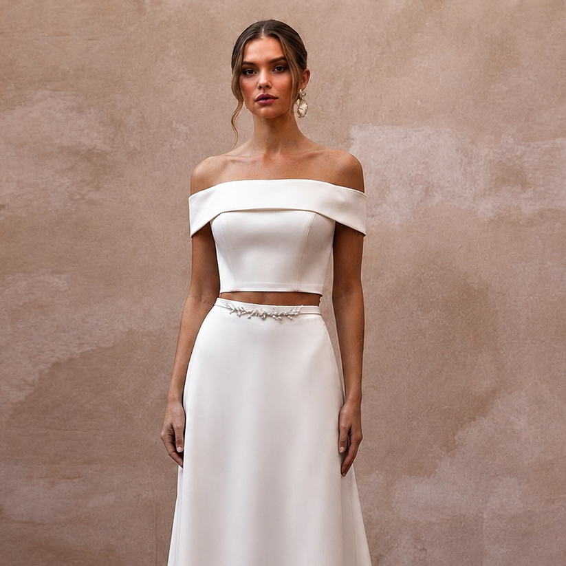 Bridal Separates with Modern Minimalist Style