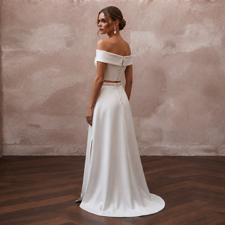 Bridal Separates with Modern Minimalist Style