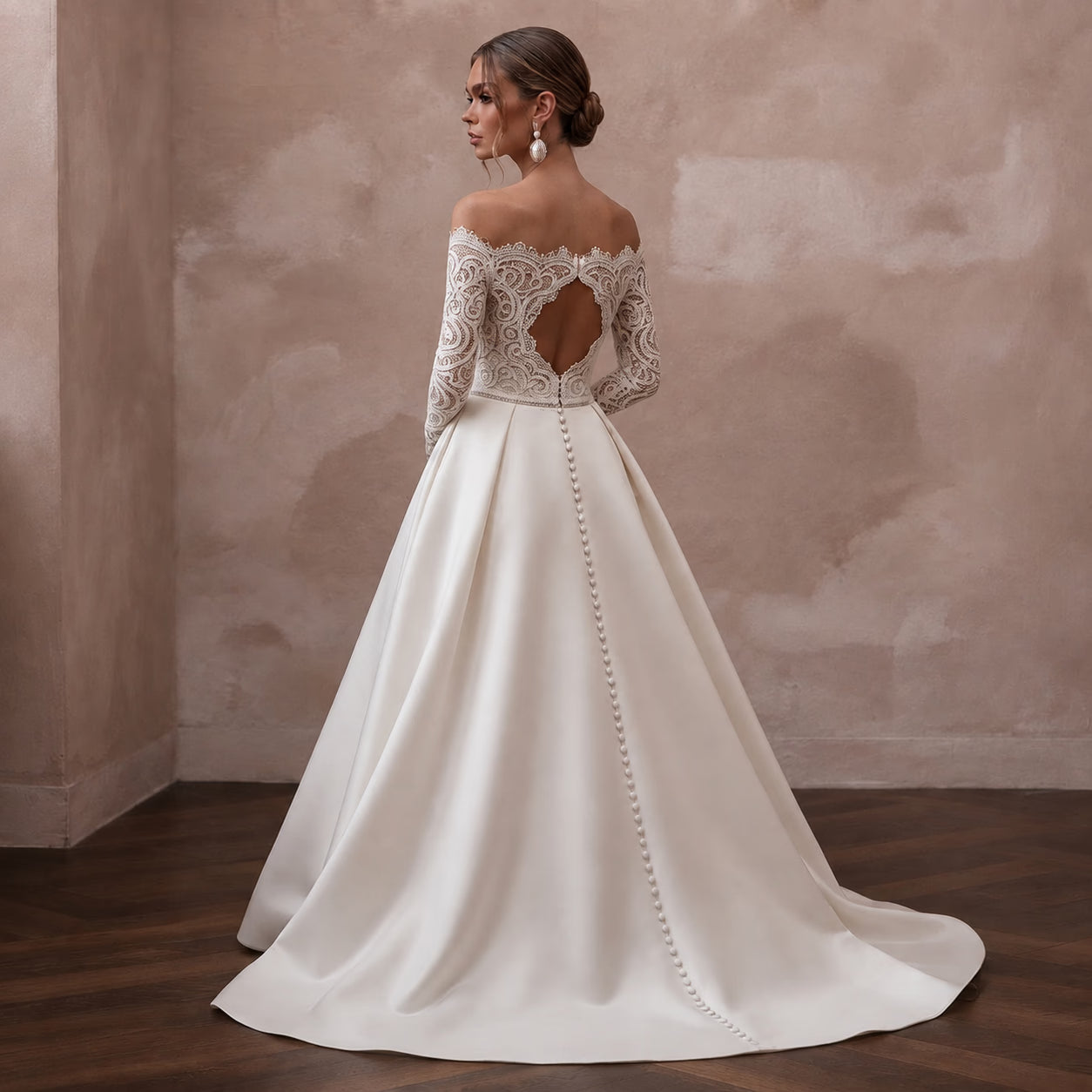Bridal Separates with Satin Skirts and Lace Bodices - Apparel & Accessories > Clothing > Wedding & Bridal Party Dresses > Wedding Dresses - Mignonette
