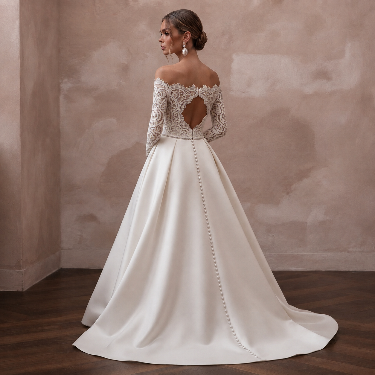 Bridal Separates with Satin Skirts and Lace Bodices