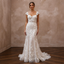 Cap Sleeve Wedding Dresses with Floral Lace Accents