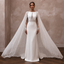 Cape Wedding Dresses with Flowing Bridal Elegance