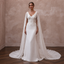 Cape Wedding Dresses with Flowing Cathedral Trains