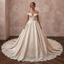 Cathedral Train Wedding Dresses with Handcrafted Lace Borders