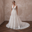 Cathedral Train Wedding Dresses with Intricate Lace Borders