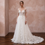 Chapel Train Tulle Wedding Dress for a Romantic Garden Ceremony