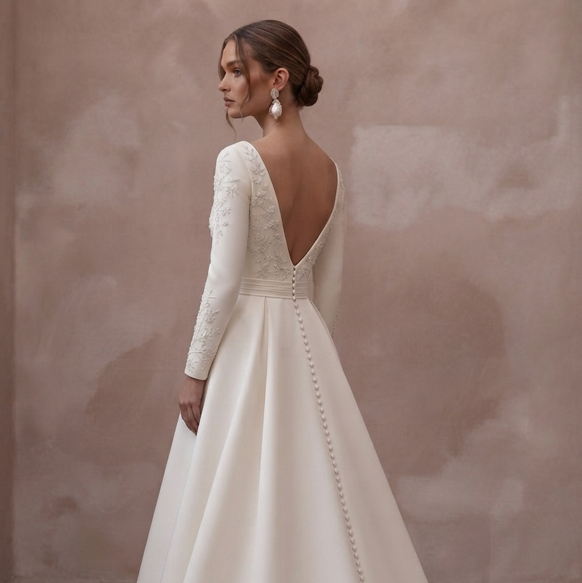 Chapel Train Wedding Dresses with Timeless Beauty