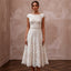 Chic Ivory Lace Fit - and - Flare Cocktail Dress for Engagement - Apparel & Accessories > Clothing > Wedding & Bridal Party Dresses > Wedding Dresses - Mignonette Bridal