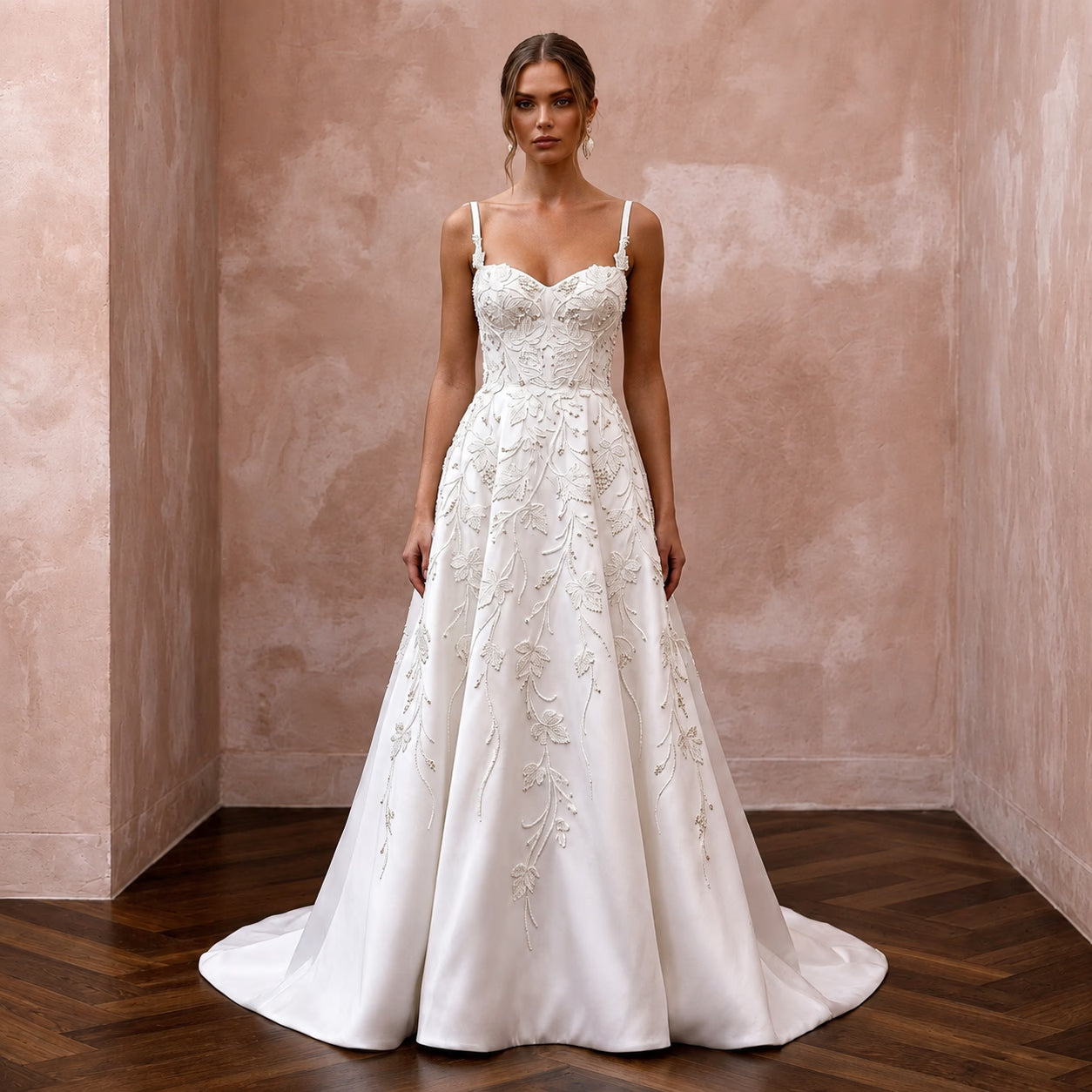 Classic A - Line Wedding Gown for a Winery Ceremony - Apparel & Accessories > Clothing > Wedding & Bridal Party Dresses > Wedding Dresses - Mignonette Bridal