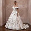 Classic Off - White Satin A - Line Wedding Gown for Engagement Party - Apparel & Accessories > Clothing > Wedding & Bridal Party Dresses > Wedding Dresses - Mignonette Bridal
