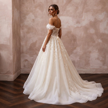 Classic Organza Wedding Dress for a Cathedral Ceremony