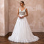 Classic Tulle Wedding Dress with Beaded Bodice and A-Line Silhouette