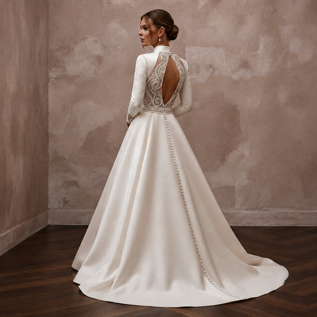 Classic Wedding Dresses with Luxurious Fabric Blends - Apparel & Accessories > Clothing > Wedding & Bridal Party Dresses > Wedding Dresses - Mignonette Bridal