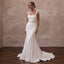 Contemporary Cream Double Crepe Mermaid Bridal Dress for Anniversary Party - Apparel & Accessories > Clothing > Wedding & Bridal Party Dresses > Wedding Dresses - Mignonette Bridal