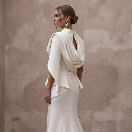 Contemporary Wedding Dresses with Architectural Silhouettes - Apparel & Accessories > Clothing > Wedding & Bridal Party Dresses > Wedding Dresses - Mignonette
