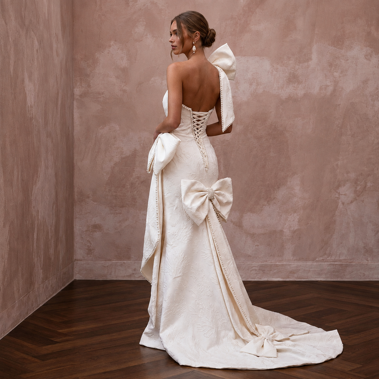 Contemporary Wedding Dresses with Oversized Bow Details