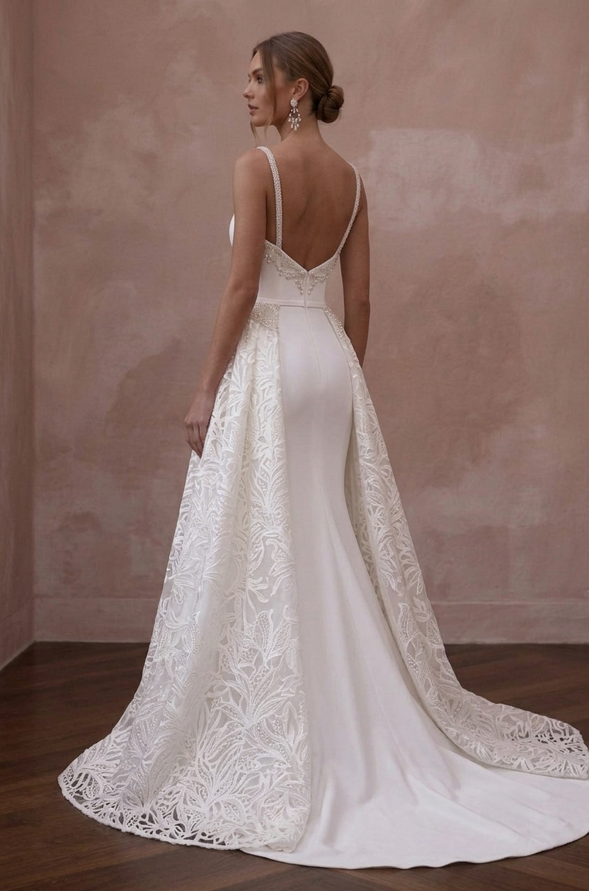 Convertible Wedding Dresses with Detachable Skirts