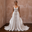 Convertible Wedding Dresses with Removable Satin Skirts
