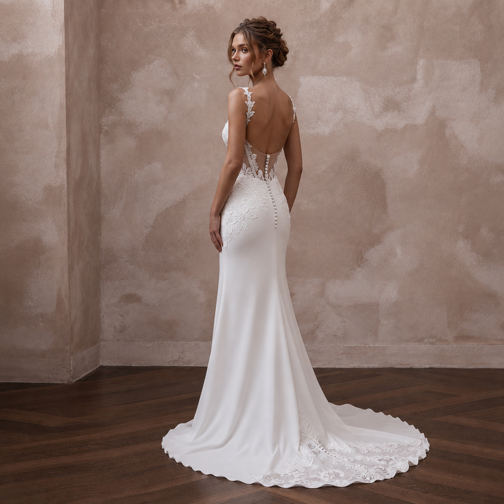 Corset Wedding Dresses with Handcrafted Lace Details