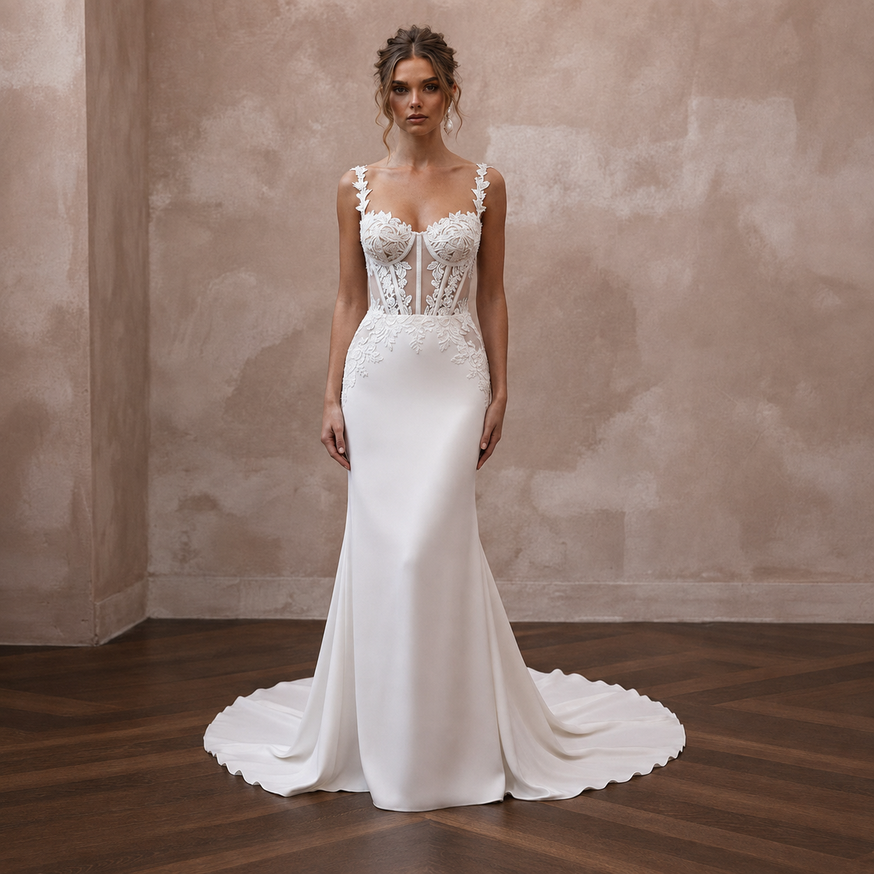 Corset Wedding Dresses with Handcrafted Lace Details Main image