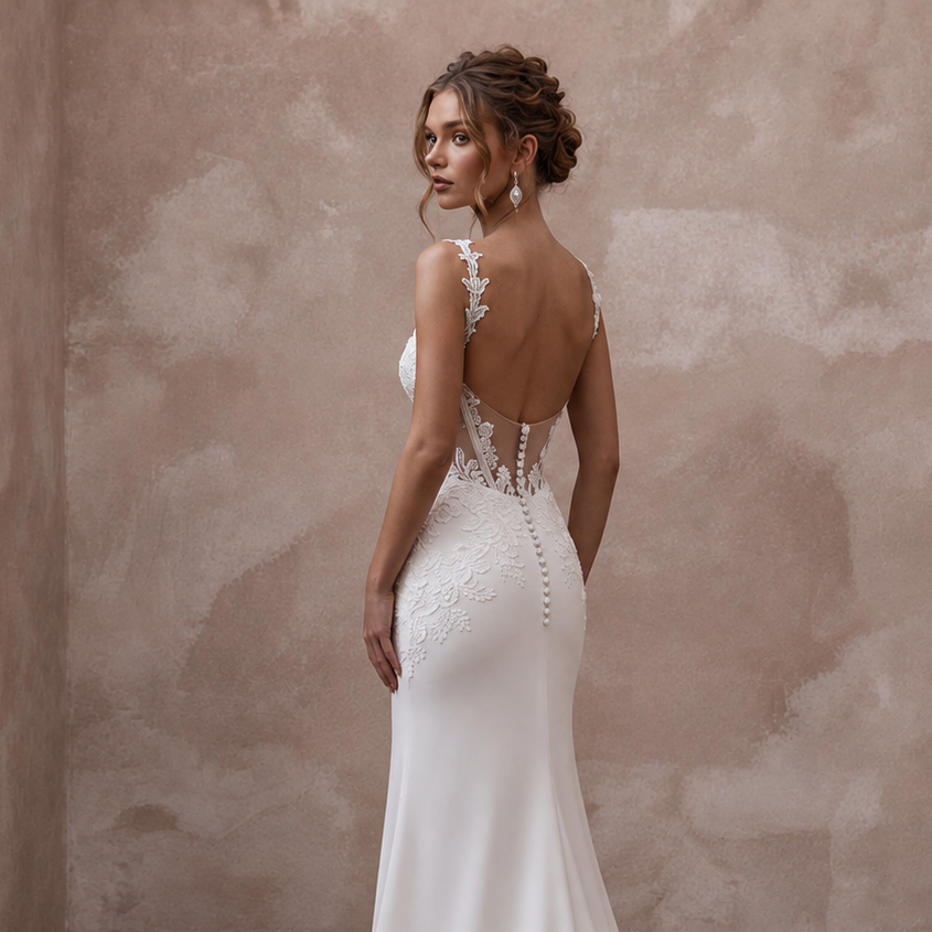 Corset Wedding Dresses with Handcrafted Lace Details