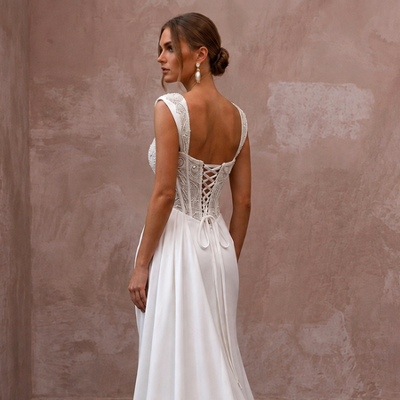 Corset Wedding Dresses with Lace-Up Back Designs